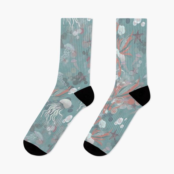 Item preview, Marine Pattern of Mystic Jellyfish and Bubbles Under the Sea designed and sold by Pattique.