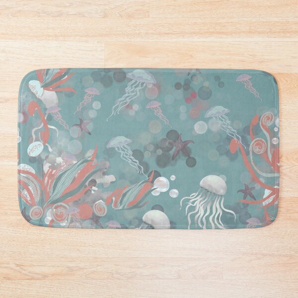 Item preview, Marine Pattern of Mystic Jellyfish and Bubbles Under the Sea designed and sold by Pattique.