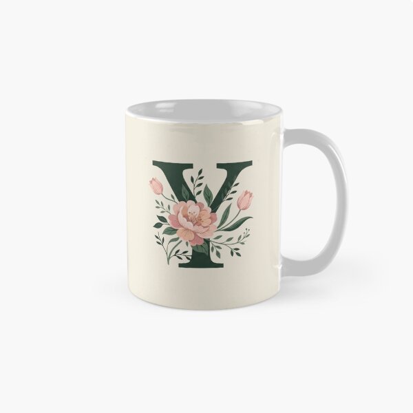 Item preview,  Blush pink Floral Letter Y Monogram Botanical designed and sold by ITCHAWAWAA.
