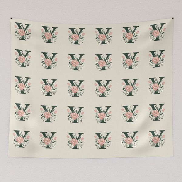 Item preview,  Blush pink Floral Letter Y Monogram Botanical designed and sold by ITCHAWAWAA.