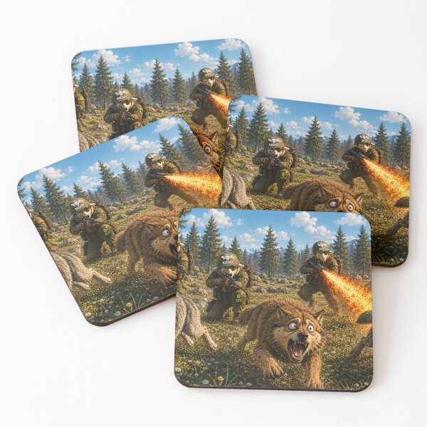 Item preview, Sheep fighting back against the wolves designed and sold by VECINDARIO MULTIVERSO.