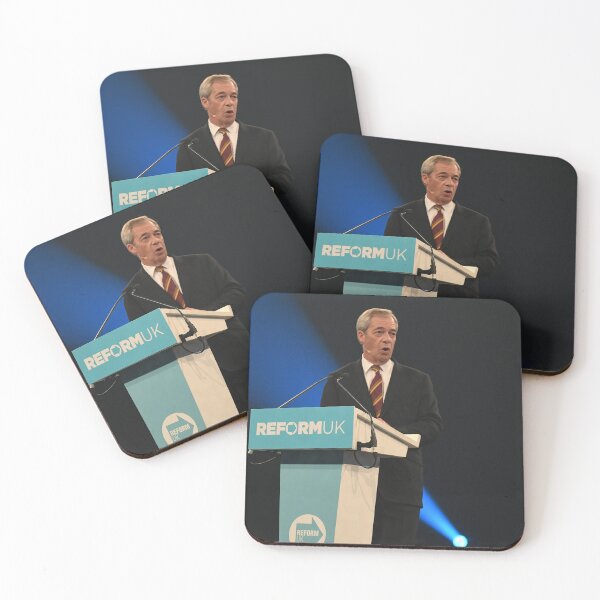 Item preview, Nigel Farage, Reform Party designed and sold by STFPhotoAgency.