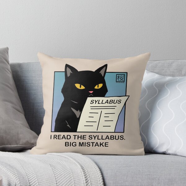 Item preview, College Syllabus Black Cat Humor designed and sold by SakuraHaven.