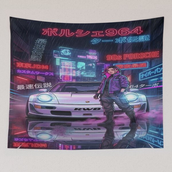 Item preview, Cyberpunk RWB | JDM Anime Girl Art designed and sold by JMAVILA ART.