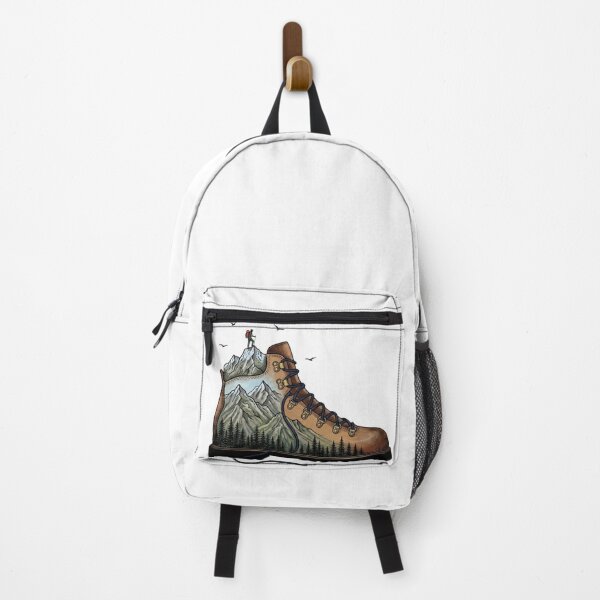 Item preview, Surreal Hiking Boot Mountain Landscape Vintage designed and sold by GabeMountainArt.