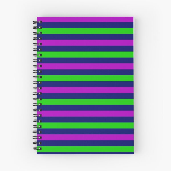 Item preview, Purple and Green Stripes Design Navy Blue  designed and sold by PatternTitan.