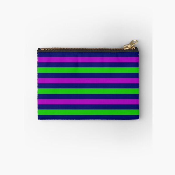 Item preview, Purple and Green Stripes Design Navy Blue  designed and sold by PatternTitan.