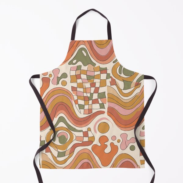 Item preview, Retro Groovy Pattern of 70s Waves and Abstract Squares designed and sold by Pattique.