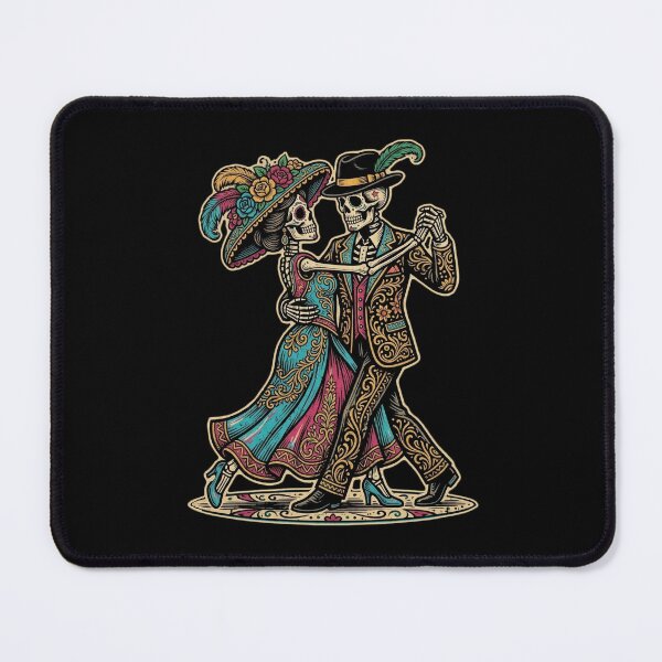 Item preview, Dancing Calaveras - Mexican Catrina & Catrín Dia de los Muertos Art designed and sold by FreiherrPK.