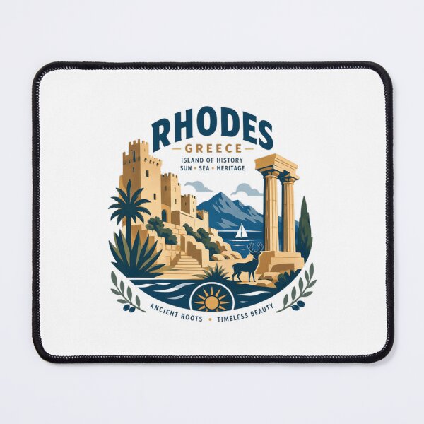 Item preview, Rhodes Greece Island Of History Sun Sea Heritage Ancient Roots Timeless Beauty Greek Travel Souvenir designed and sold by Simsimah26Parks.