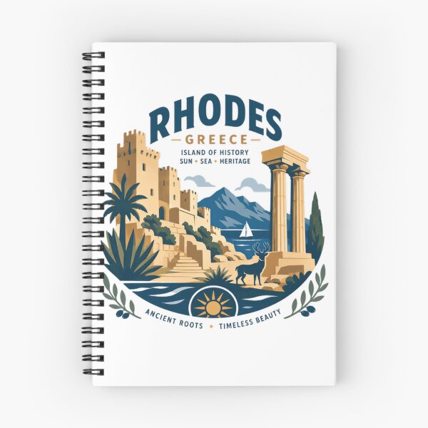 Item preview, Rhodes Greece Island Of History Sun Sea Heritage Ancient Roots Timeless Beauty Greek Travel Souvenir designed and sold by Simsimah26Parks.