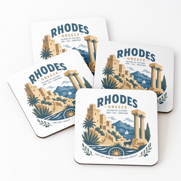 Item preview, Rhodes Greece Island Of History Sun Sea Heritage Ancient Roots Timeless Beauty Greek Travel Souvenir designed and sold by Simsimah26Parks.