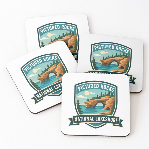 Item preview, Pictured Rocks National Lakeshore Michigan National Park Travel Explorer designed and sold by Simsimah26Parks.