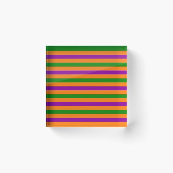 Item preview, Purple and Green Stripes Design Orange  designed and sold by PatternTitan.