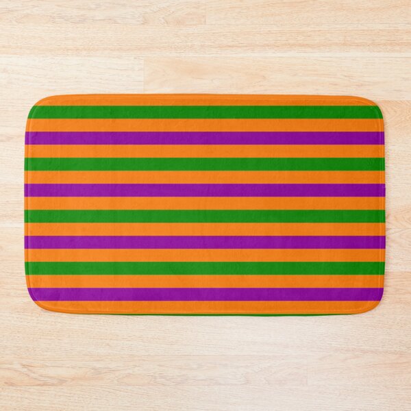 Item preview, Purple and Green Stripes Design Orange  designed and sold by PatternTitan.