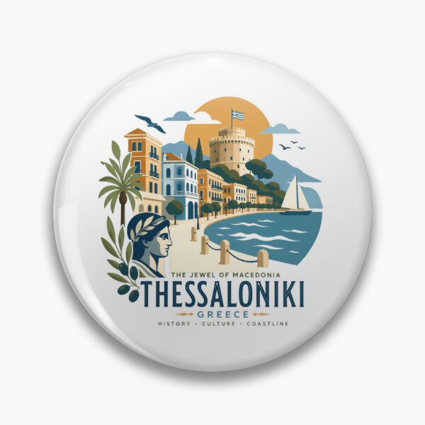 Item preview, The Jewel Of Macedonia Thessaloniki Greece History Culture Coastline European Travel Souvenir designed and sold by Simsimah26Parks.