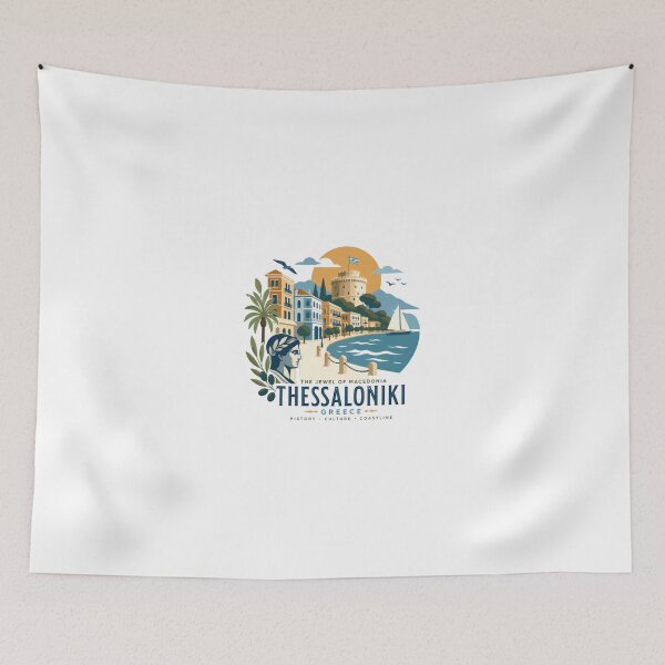 Item preview, The Jewel Of Macedonia Thessaloniki Greece History Culture Coastline European Travel Souvenir designed and sold by Simsimah26Parks.