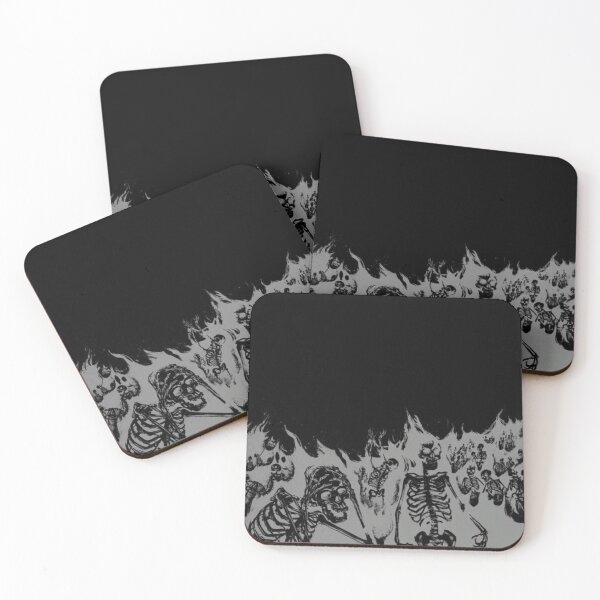 Item preview, Skeleton Inferno Cyber Sigilism - Gothic Dark Aesthetic Flames designed and sold by BrontesWhimsyStore.