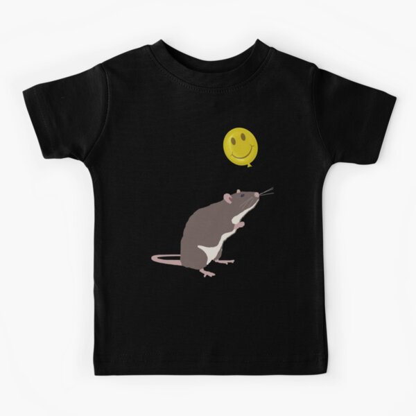 Rat with a Happy Face Balloon Kids T-Shirt