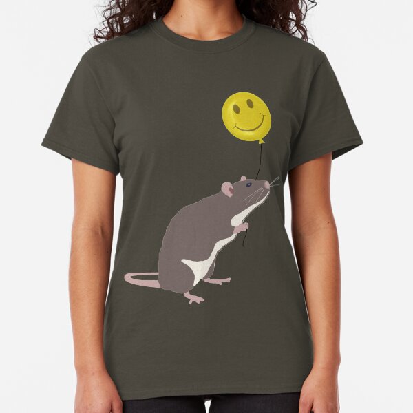 Rat with a Happy Face Balloon Classic T-Shirt