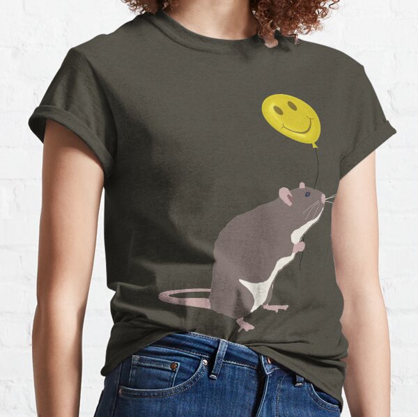 Rat with a Happy Face Balloon Classic T-Shirt