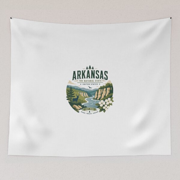 Item preview, Arkansas The Natural State United States Est. 1836 Rivers Forests Heritage State Pride Resident Nature Lover designed and sold by Simsimah26Parks.