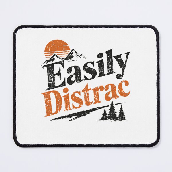 Item preview, Easily Distrac Mountain Nature Hiking Outdoor Lover designed and sold by RetroMini2026.
