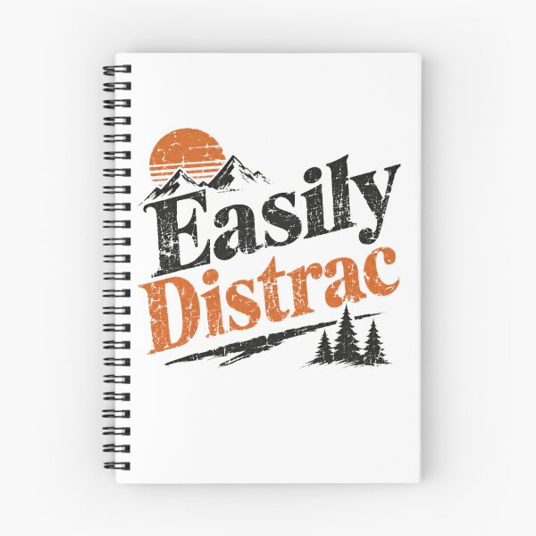 Item preview, Easily Distrac Mountain Nature Hiking Outdoor Lover designed and sold by RetroMini2026.