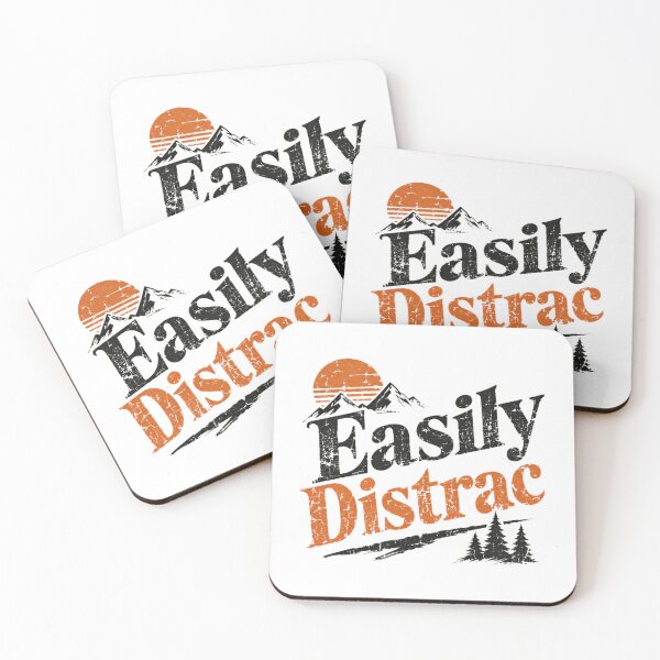 Item preview, Easily Distrac Mountain Nature Hiking Outdoor Lover designed and sold by RetroMini2026.