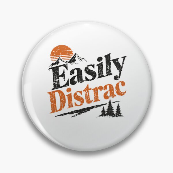 Item preview, Easily Distrac Mountain Nature Hiking Outdoor Lover designed and sold by RetroMini2026.