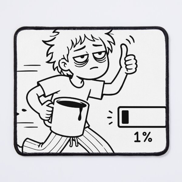 Item preview, I'm Fine Low Battery Mood designed and sold by Partoon-dp.