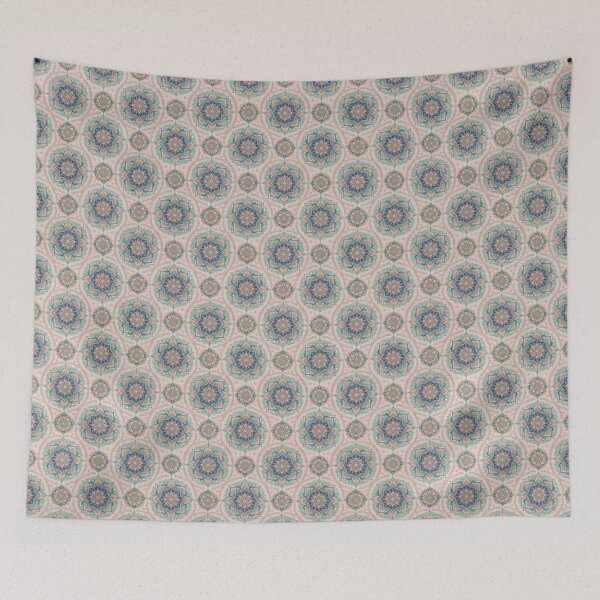 Item preview, Mystical Neo-Pastel Mandala with Footprints and Hearts designed and sold by FootprintofLove.