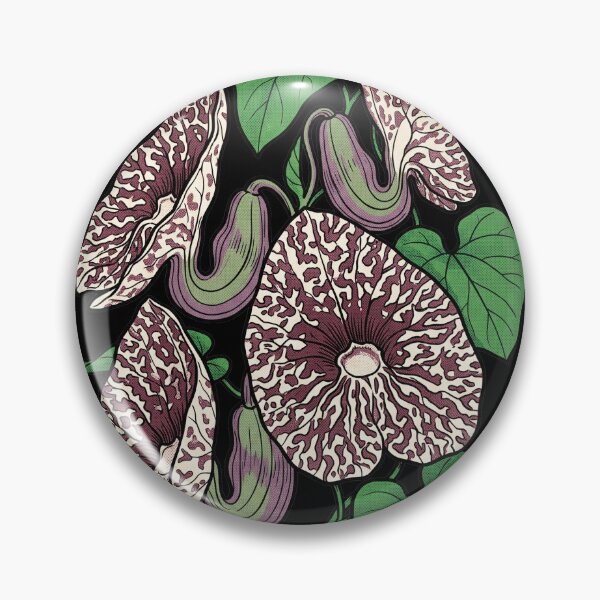 Item preview, Aristolochia Littoralis - Calico Flower Pop Art Botanical Print designed and sold by FreiherrPK.