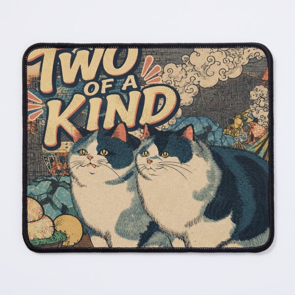 Item preview, Two of a Kind – Edo Cats designed and sold by INITIAL SHIBA.