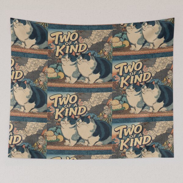 Item preview, Two of a Kind – Edo Cats designed and sold by INITIAL SHIBA.