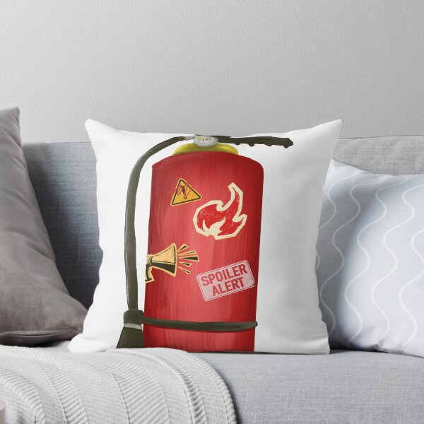 Item preview, Fire Extinguisher Spoiler Alert Vintage Sticker Illustration designed and sold by anandariki.
