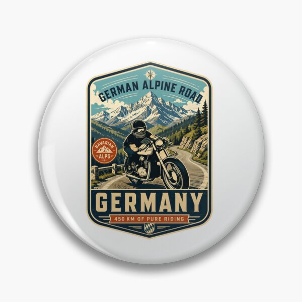 Item preview, German Alpine Road Germany 450 Km Of Pure Riding Bavarian Alps Motorcycle Biker Adventure designed and sold by Simsimah26Parks.