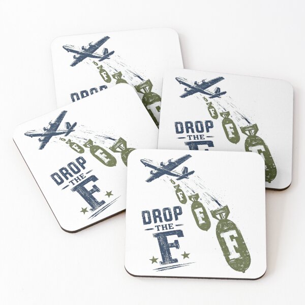 Item preview, Drop The F Military Air Force Swear Word Humor designed and sold by RetroMini2026.