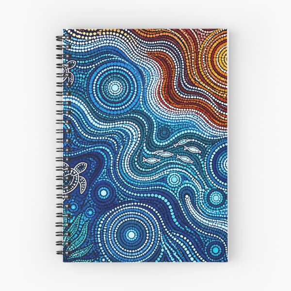 Item preview, Aboriginal Inspired Dot Art - Ocean Fauna Pattern designed and sold by GrinGalore.