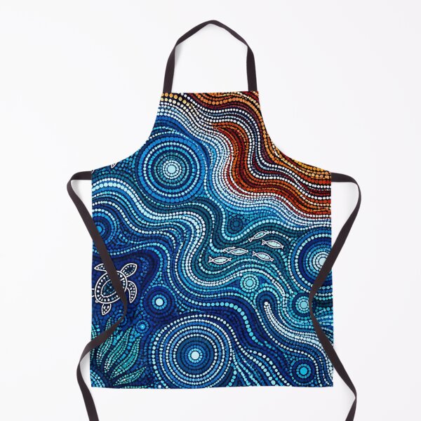 Item preview, Aboriginal Inspired Dot Art - Ocean Fauna Pattern designed and sold by GrinGalore.