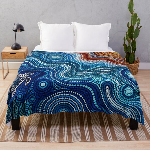 Item preview, Aboriginal Inspired Dot Art - Ocean Fauna Pattern designed and sold by GrinGalore.