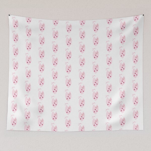 Item preview, Minimalist Pink Tulip Petal Ginkgo Leaves Hearts Graphic designed and sold by Rehnair.