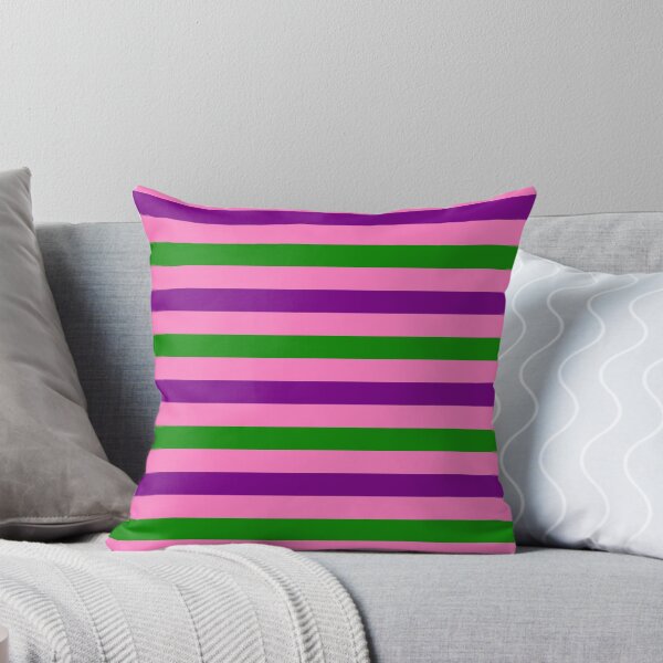 Item preview, Purple and Green Stripes Design Pink  designed and sold by PatternTitan.
