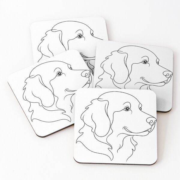 Item preview, Minimalist Golden Retriever Line Art designed and sold by A Light Worker.