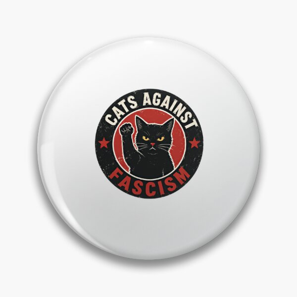 Item preview, Cats Against Fascism Antifascist Political Activist Resistance Feline designed and sold by RetroMini2026.