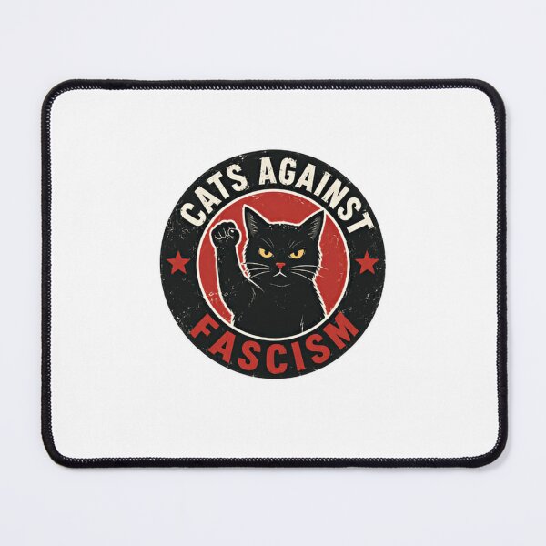 Item preview, Cats Against Fascism Antifascist Political Activist Resistance Feline designed and sold by RetroMini2026.