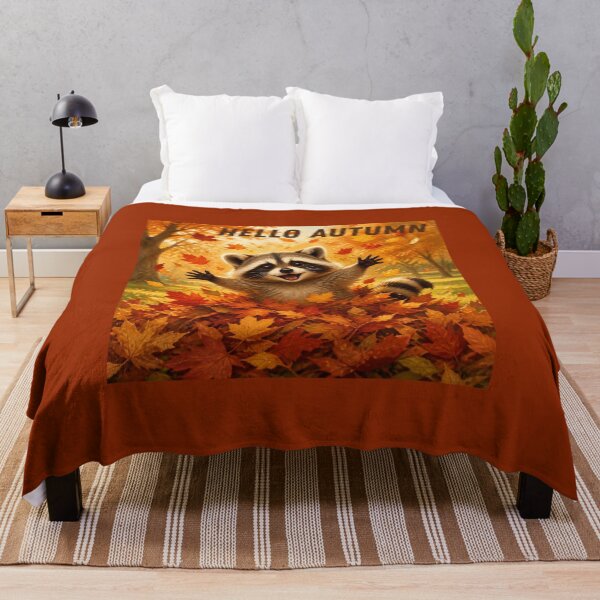 Item preview, Hello Autumn funny raccoon - fall gifts designed and sold by ewicraft.