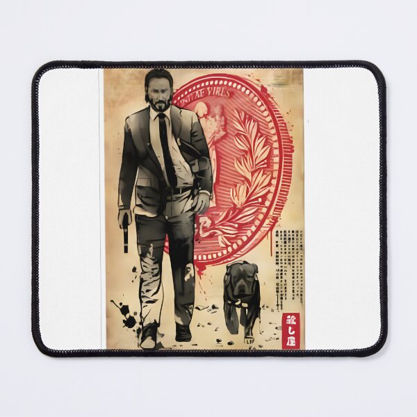 Item preview, Lone Hitman & Cub Woodblock Art | Striking Silhouette Design | ⭐⭐⭐⭐⭐ Best Seller designed and sold by ConnorJohnston.