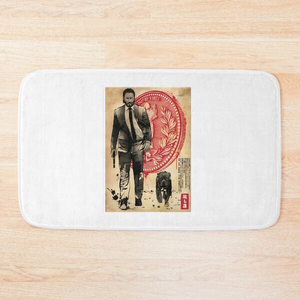 Item preview, Lone Hitman & Cub Woodblock Art | Striking Silhouette Design | ⭐⭐⭐⭐⭐ Best Seller designed and sold by ConnorJohnston.