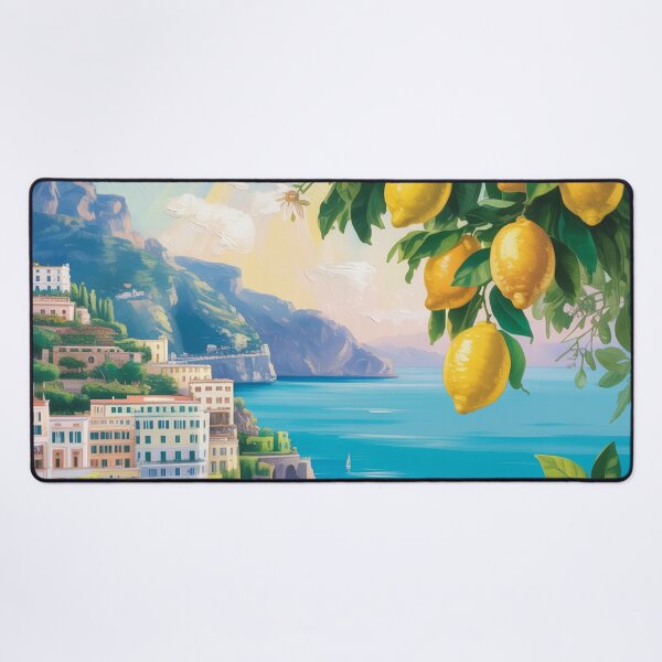Item preview, Amalfi Coast Lemon Grove – Mediterranean Citrus Landscape Travel Wall Art designed and sold by Tamas Das.
